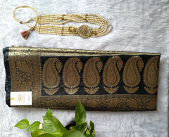 Black Banarasi Warm Silk saree