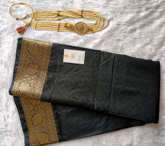 Black Banarasi Warm Silk saree