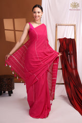 Handloom khadi cotton pink