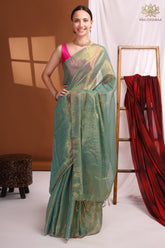 Crussed Tissue Cotton Green