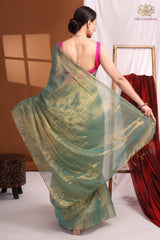 Crussed Tissue Cotton Green
