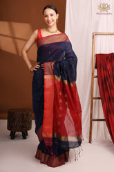 Maheshwari cotton Silk Blue