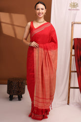 Khadi Cottton Red