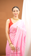 Soft Handloom Cotton light pink