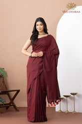 Handloom Pure Cotton Nevy Brown