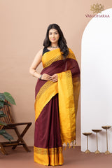 Handloom Pure Cotton Maroom