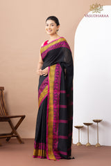 Handloom Pure Cotton Black