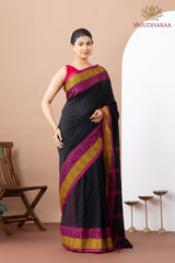 Handloom Pure Cotton Black