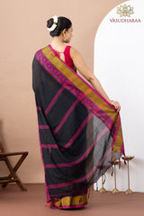 Handloom Pure Cotton Black