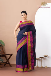 Handloom Pure Cotton Nevy Blue