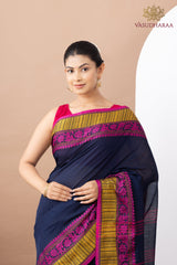 Handloom Pure Cotton Nevy Blue