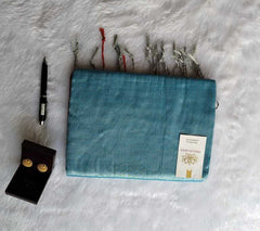 Tissue Cotton Saree Blue