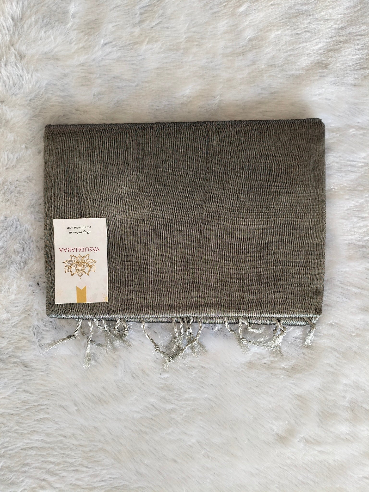 Tissue cotton Grey silver