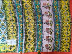 White print Mul mul cotton