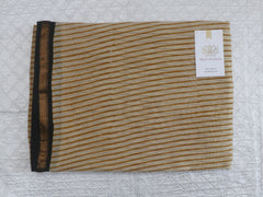 Hand block printed chanderi silk Babru print saree
