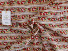 Hand block printed chanderi silk Rapid print saree