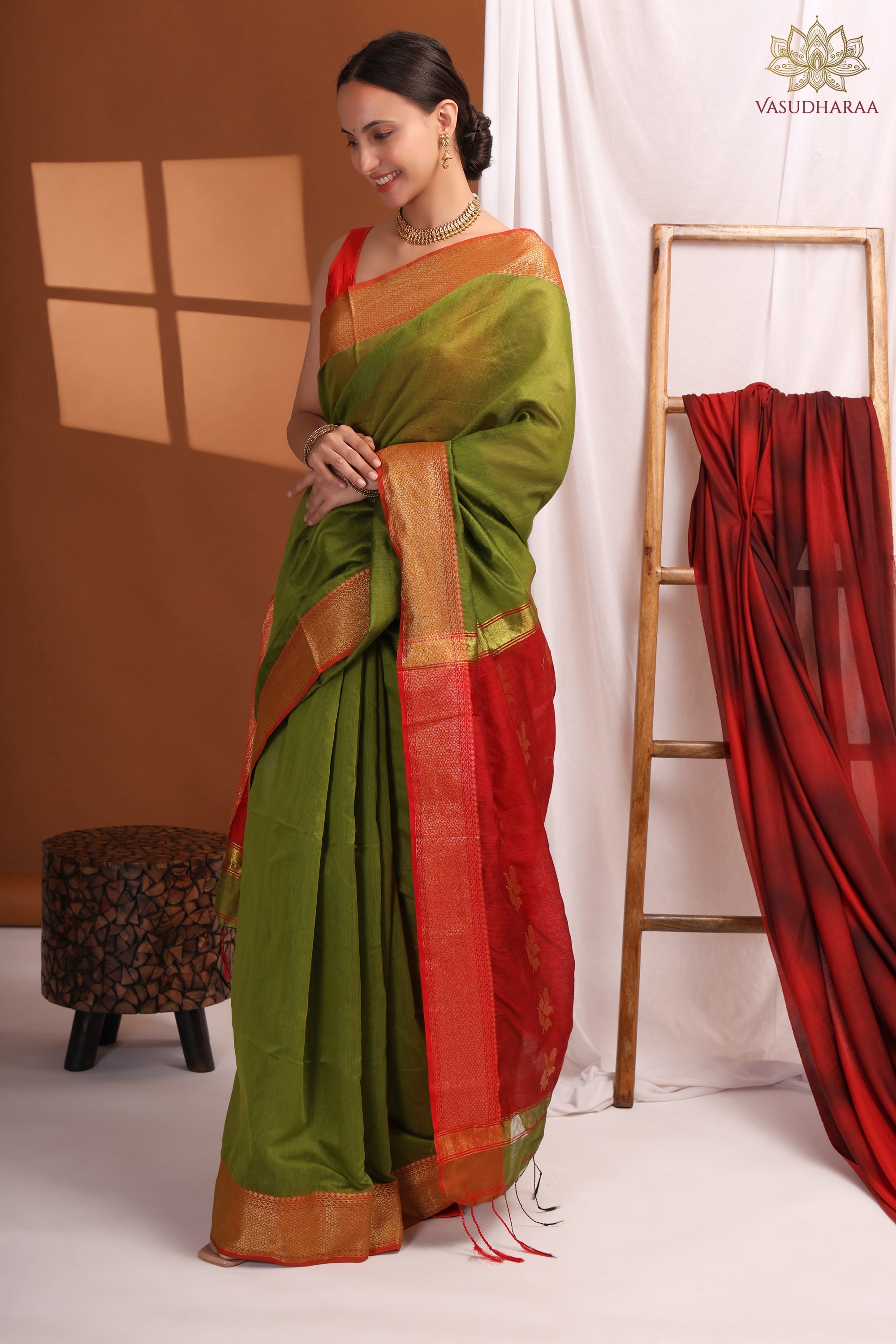 Green Khadi Cotton