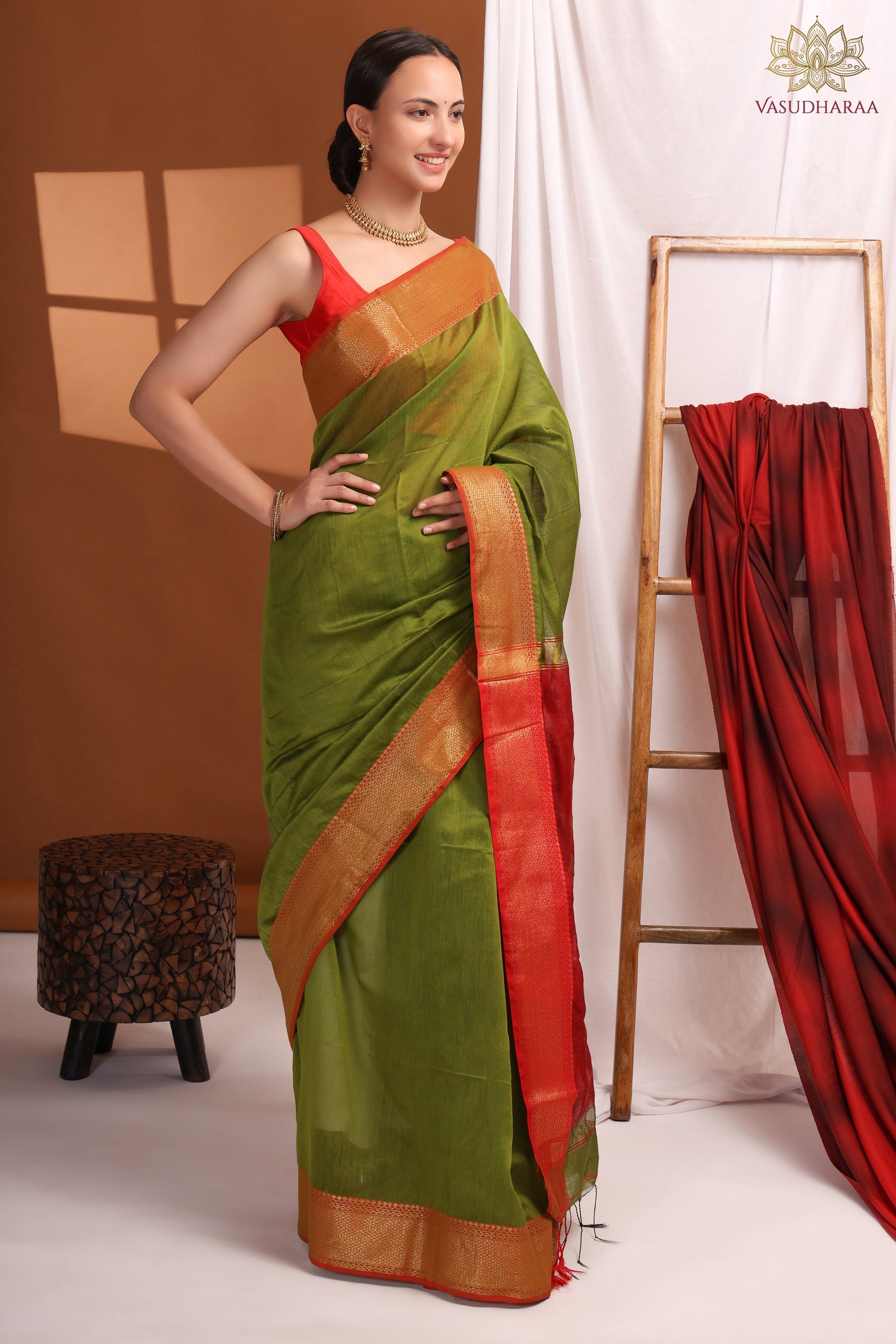 Green Khadi Cotton