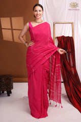 Handloom khadi cotton pink