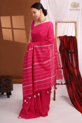 Handloom khadi cotton pink