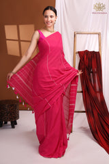Handloom khadi cotton pink