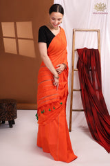 Handloom Khadi Cotton Orange