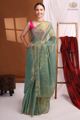 Crussed Tissue Cotton Green