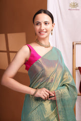 Crussed Tissue Cotton Green