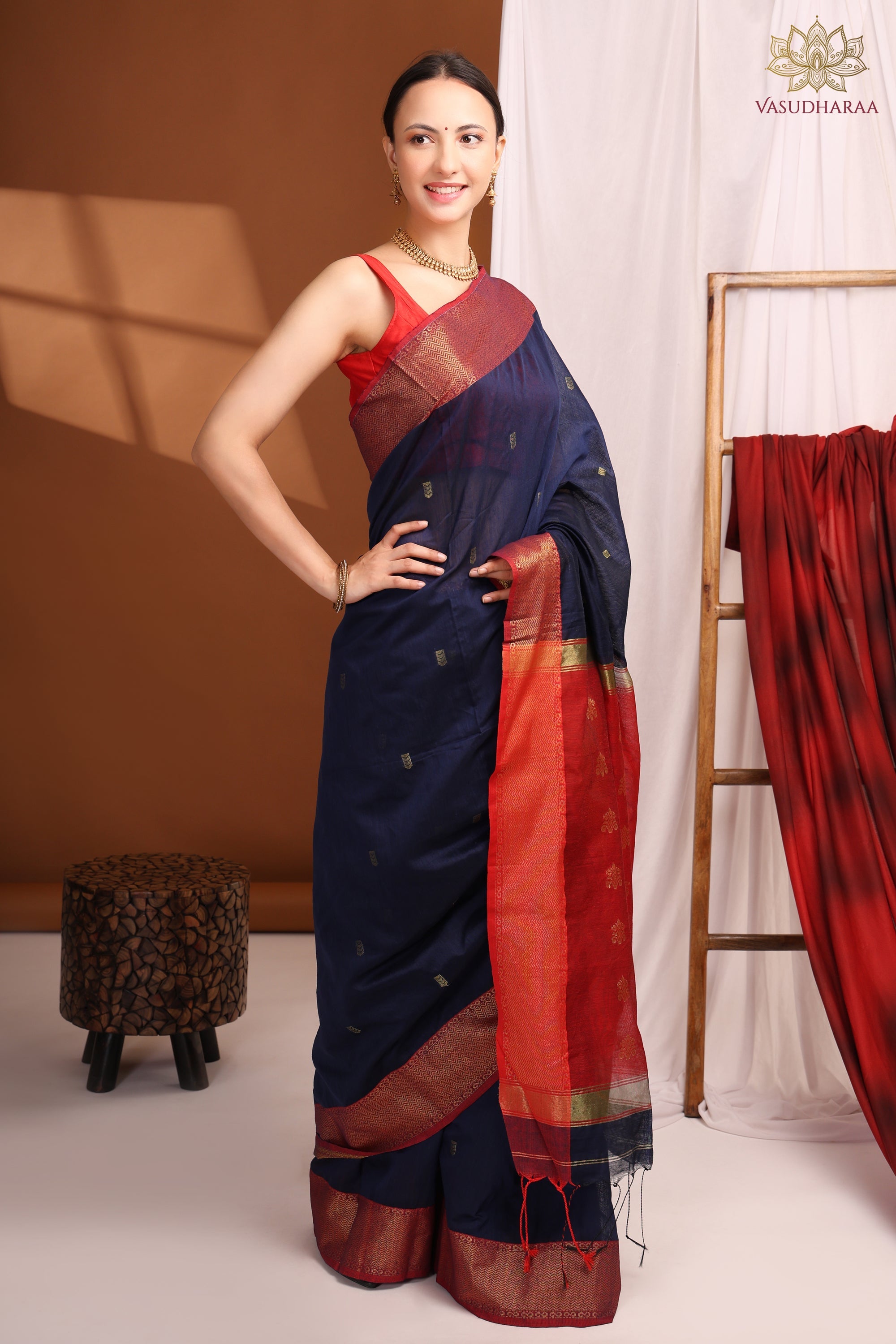 Maheshwari cotton Silk Blue