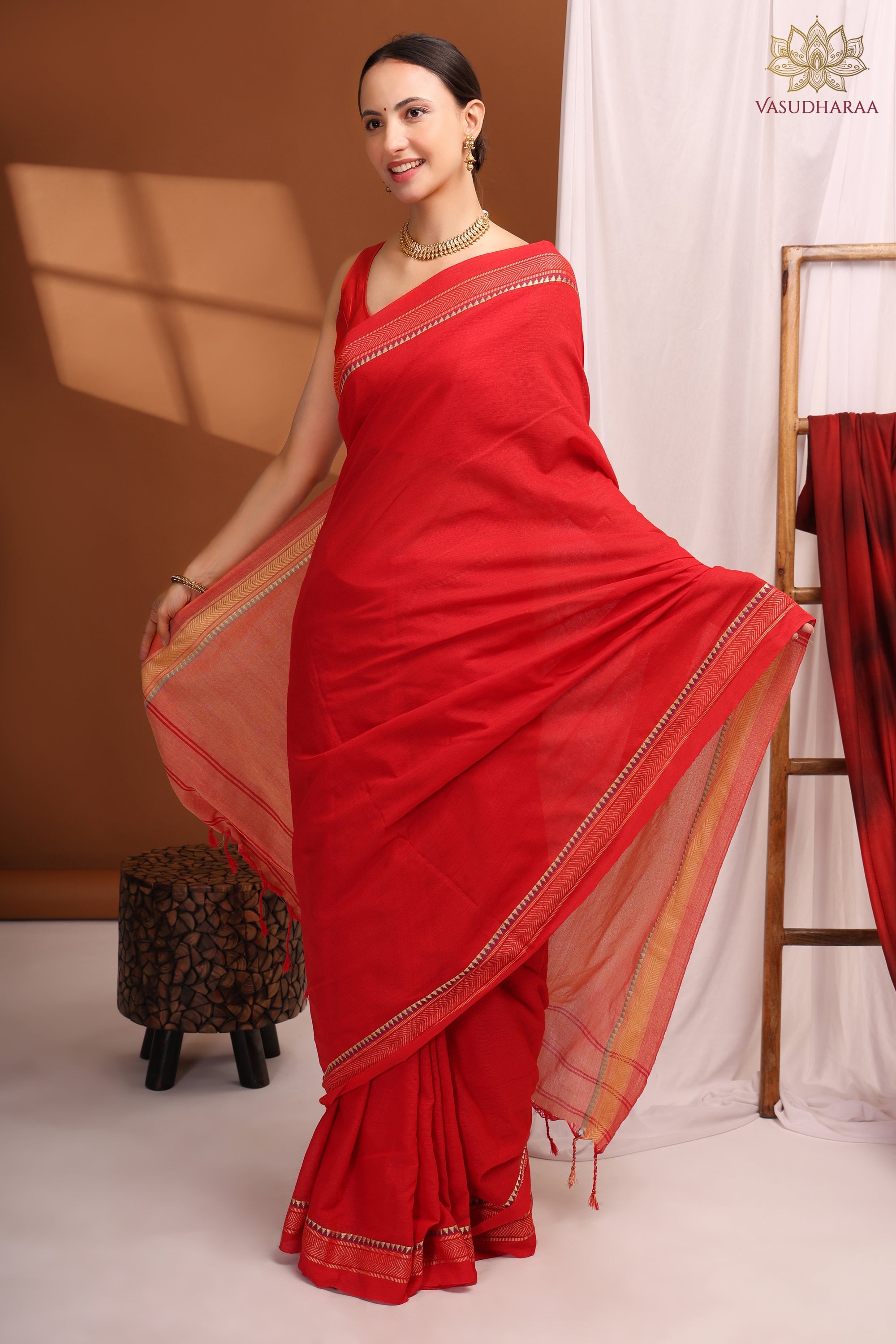 Khadi Cottton Red