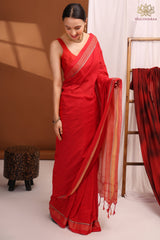 Khadi Cottton Red