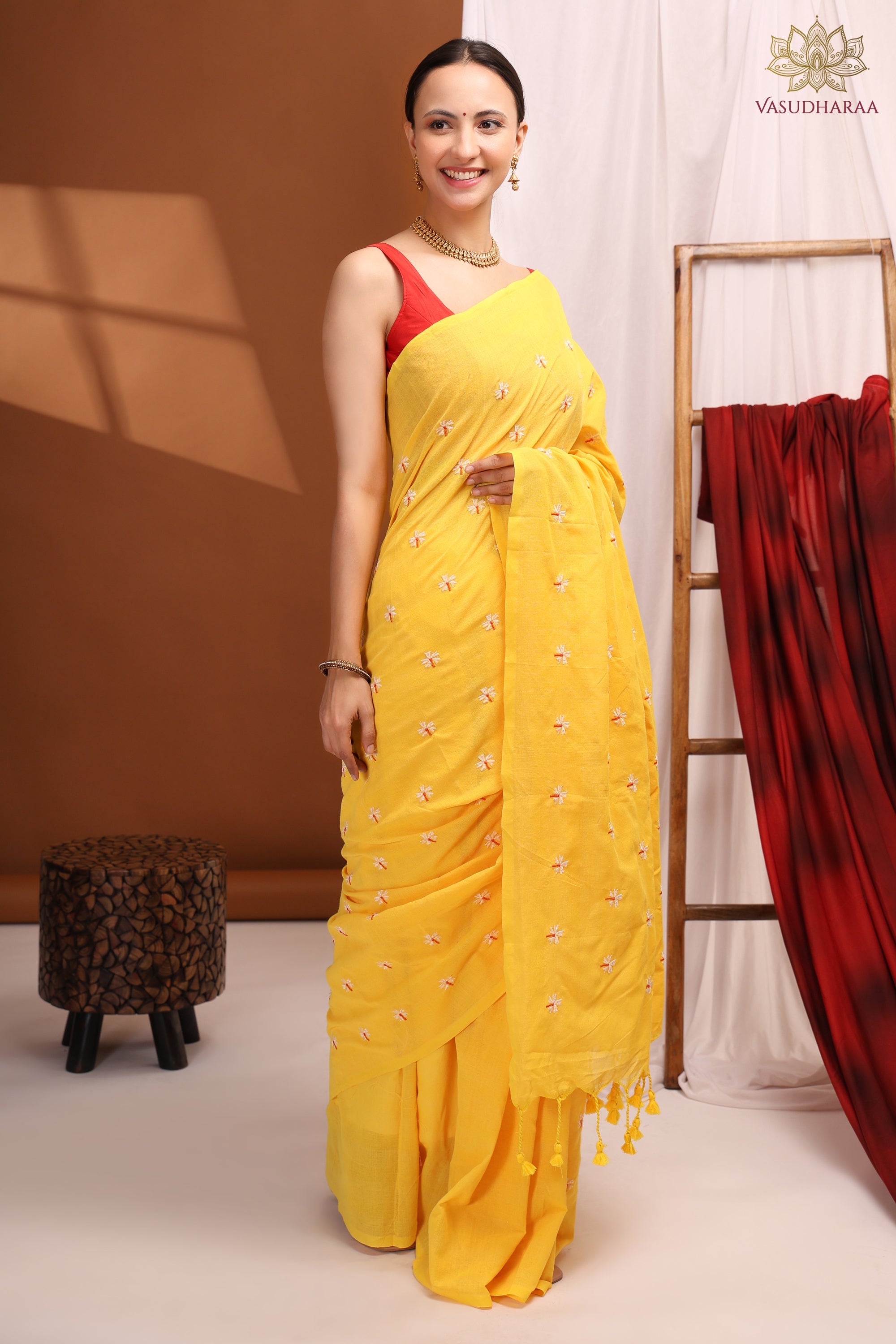 Soft Handloom Cotton Yellow