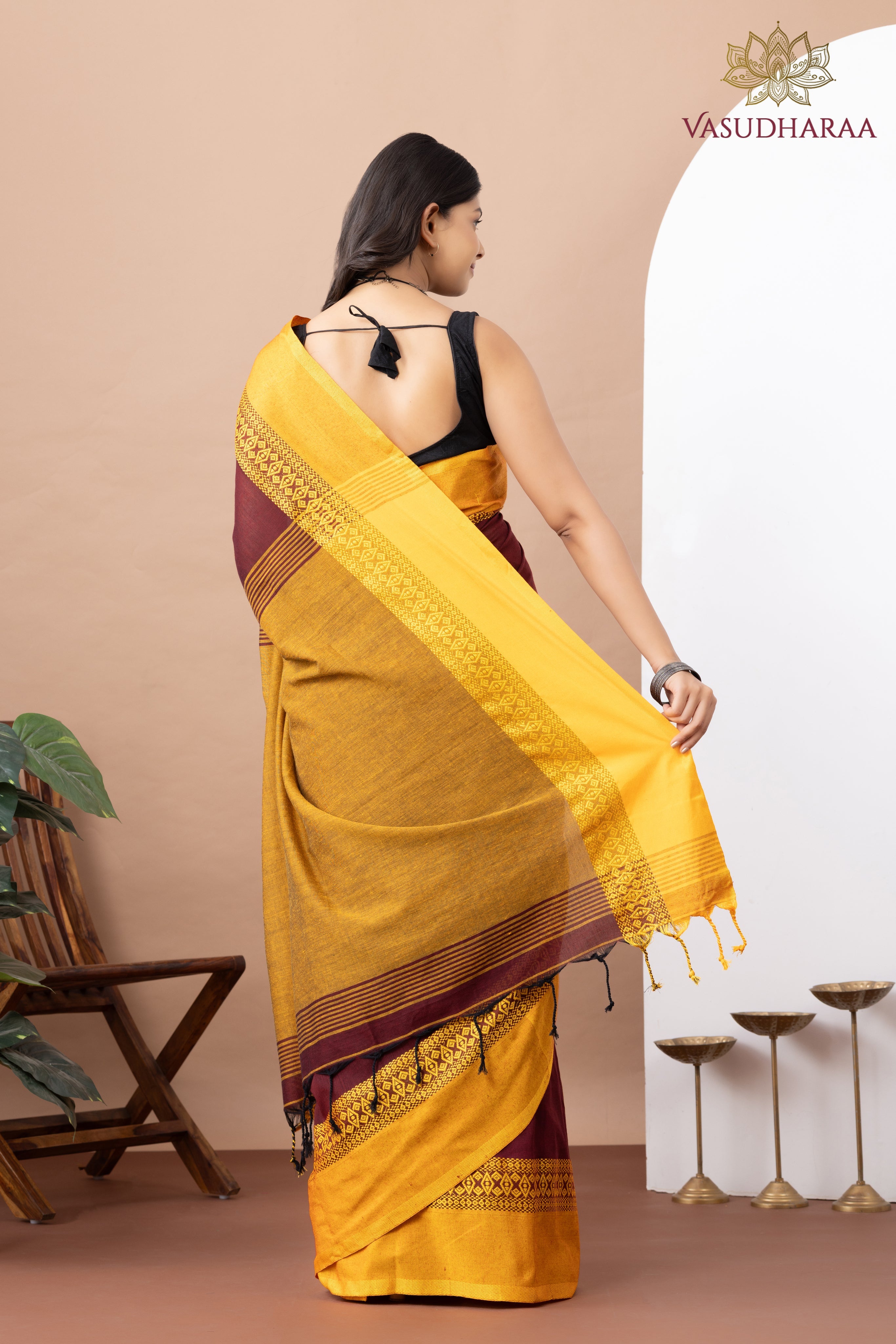 Handloom Pure Cotton Maroom