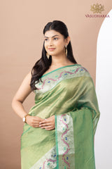 Handloom Pure Cotton Green