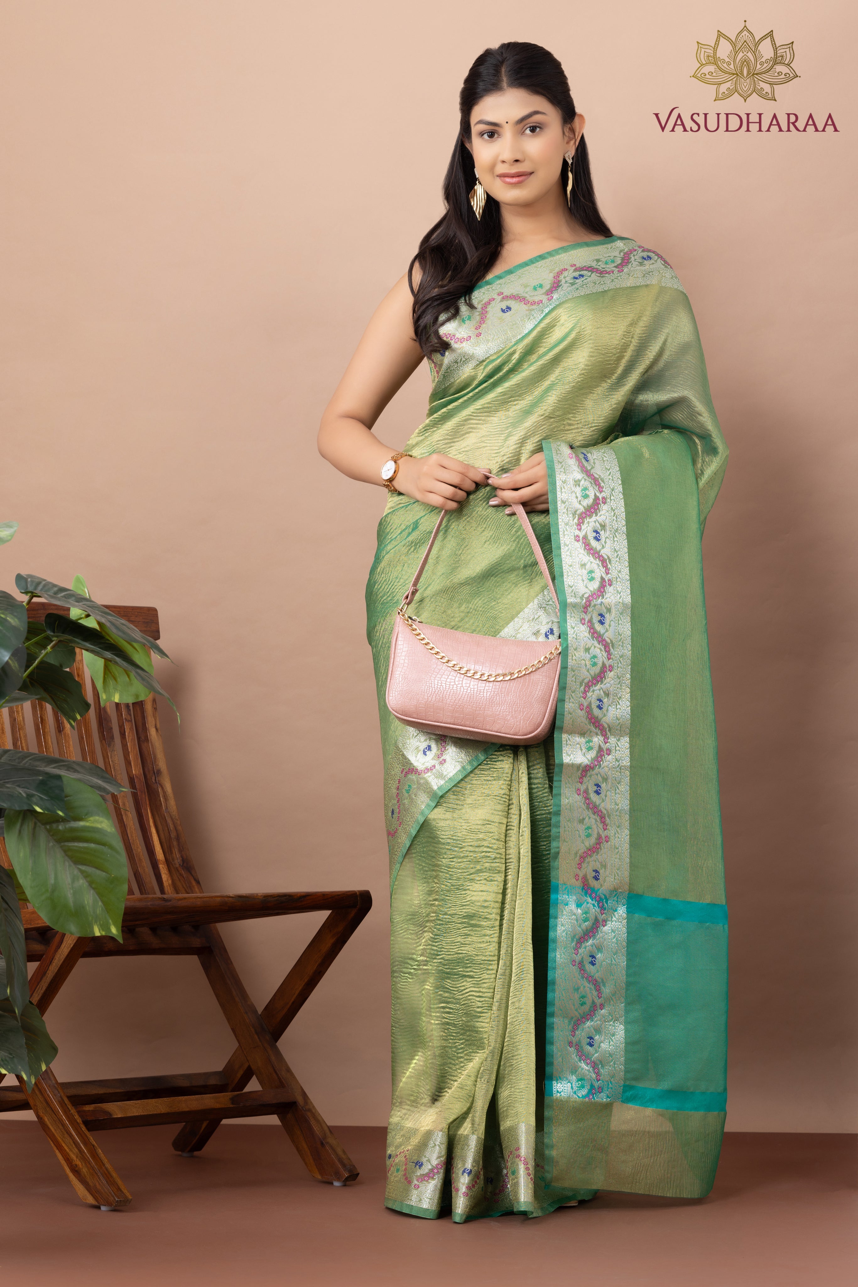 Handloom Pure Cotton Green