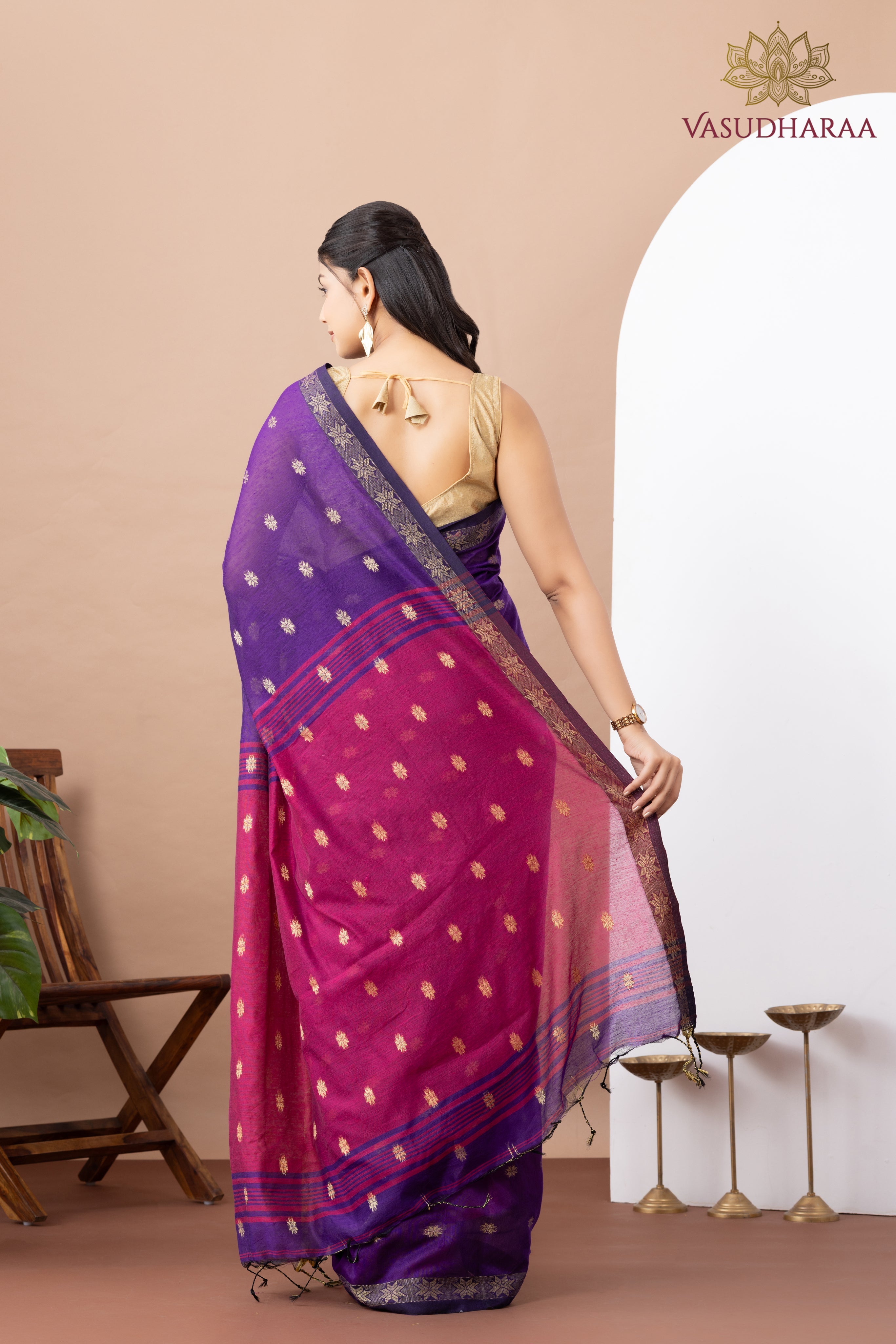 Handloom Pure Cotton Blue