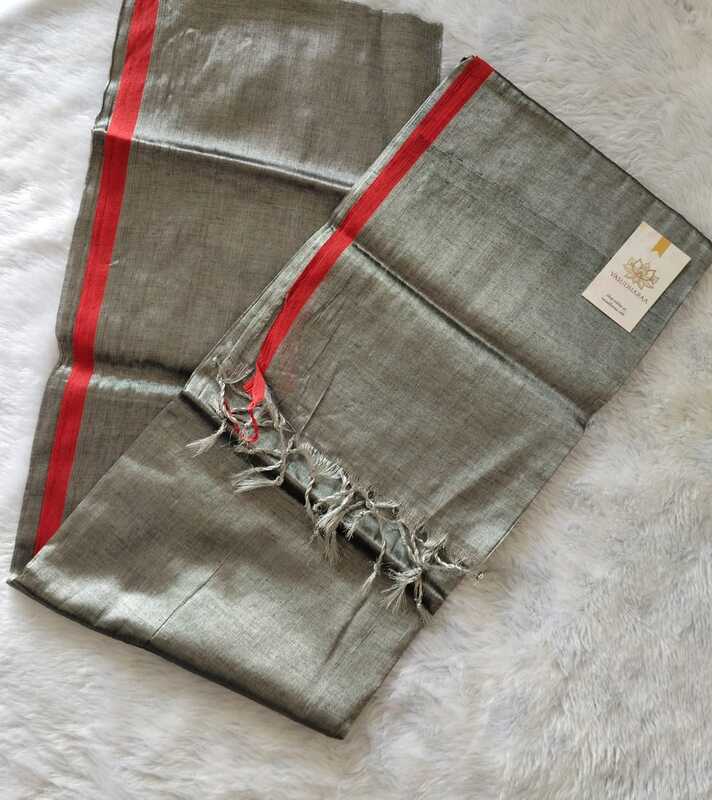 Tissue cotton Grey silver