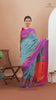 Handloom Pure Cotton Blue Purple