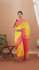 Handloom Pure Cotton Yellow Red